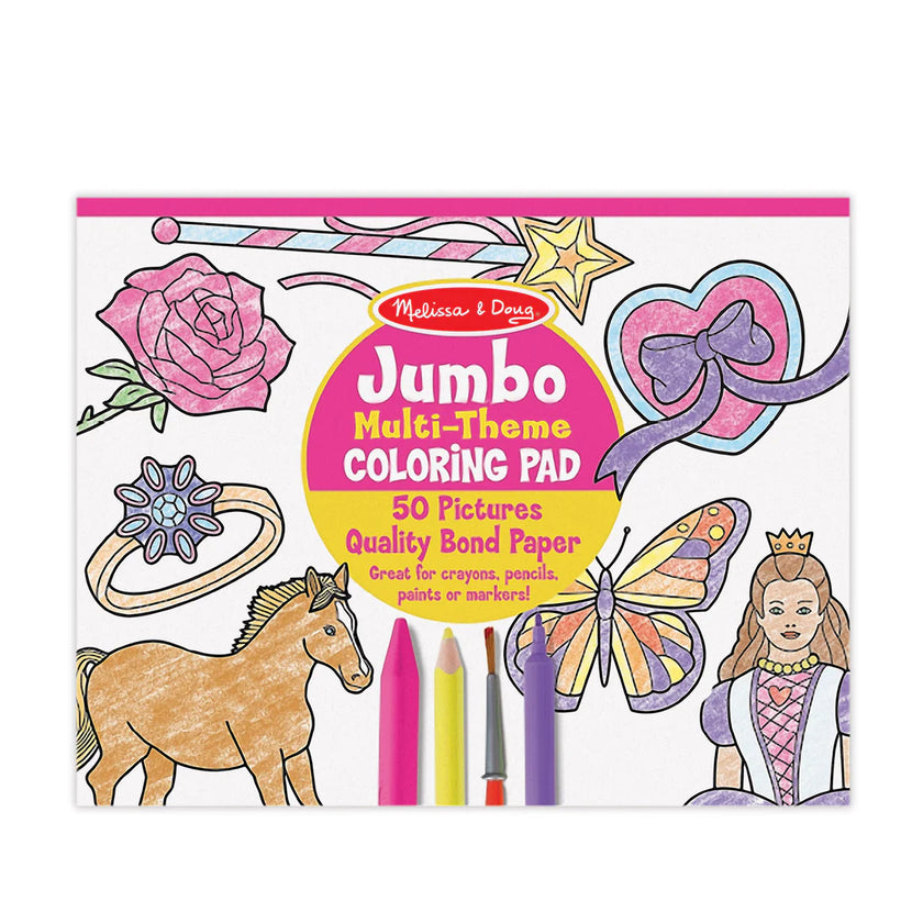 Jumbo Coloring Pad - Pink