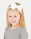 White Big Bow Headband
