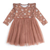 Ditsy Fall Floral Long Sleeve Tutu Dress - Girls Clothes