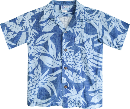 Dark Blue Aloha Shirt