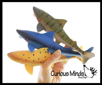 Jumbo Shark Figurine Toy - Large Realistic Replicas of Shark