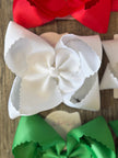 Scallop Edge Hair Bows