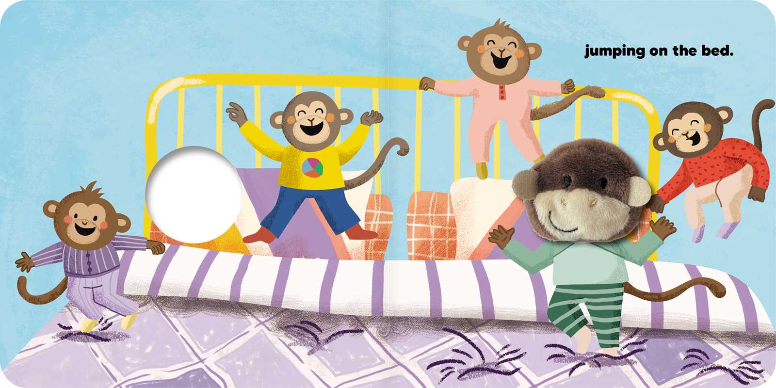 Five Cheeky Monkeys: Finger Puppet Book