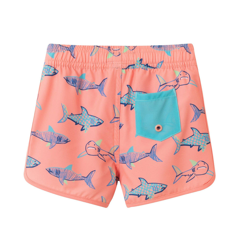 Boys Short Sleeve Rashguard Set | Shark Sketches