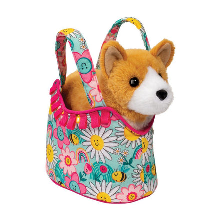 Purse Corgi Sunny Smiles Sassy Sak Plush Stuffy Stuffed Animal