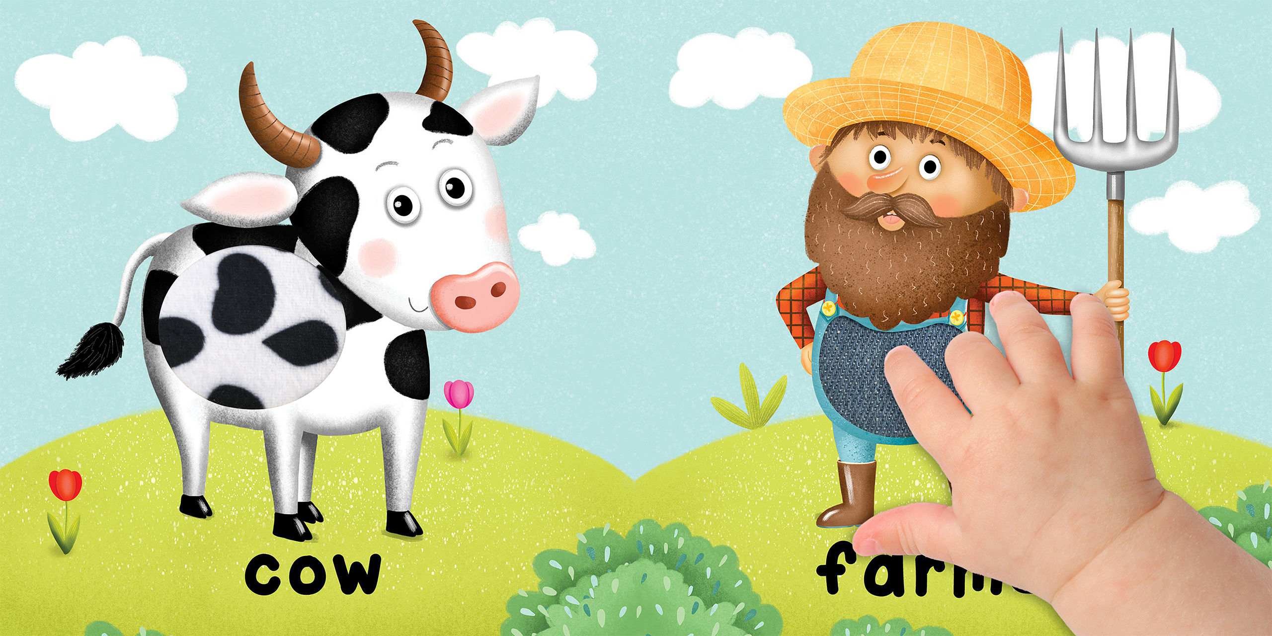 Brilliant Baby: Farm  - Children's Touch and Feel and Learn Sensory Board Book