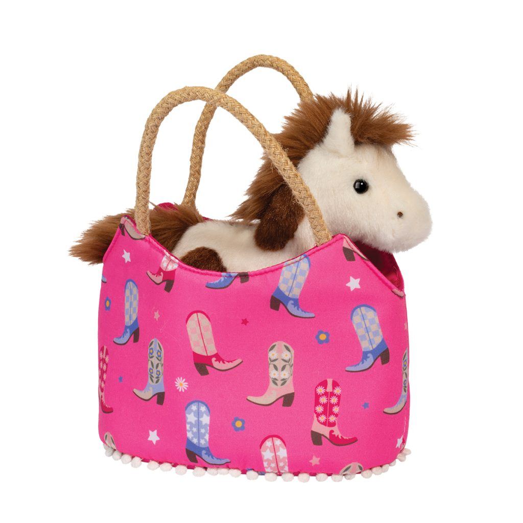 Purse Cowgirl Boots Sassy Sak Plush Stuffy Stuffed Animal
