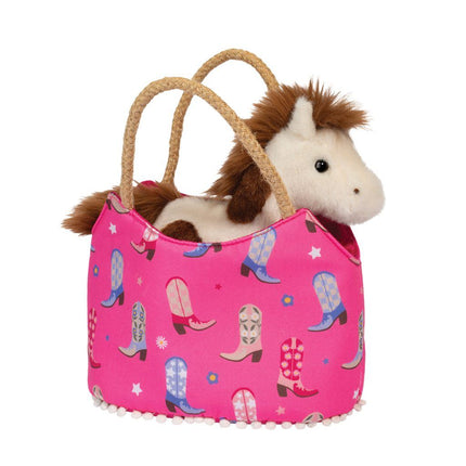 Purse Cowgirl Boots Sassy Sak Plush Stuffy Stuffed Animal