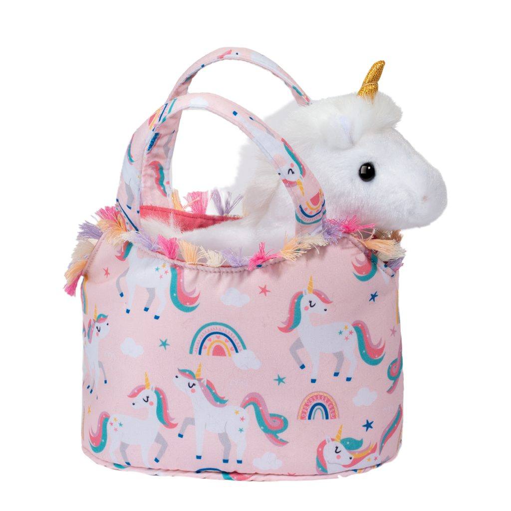 Purse Unicorn Sassy Sak Plush Stuffy Stuffed Animal