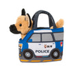 Purse Police Car German Shepard Plush Sak Stuffy Stuffed Animal
