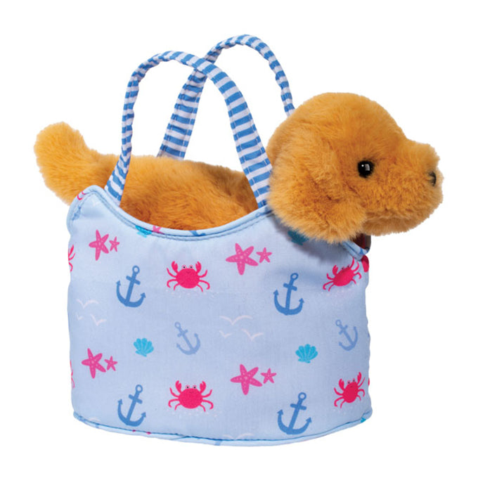 Purse Tiny Tides Retriever Plush Sak Stuffy Stuffed Animal