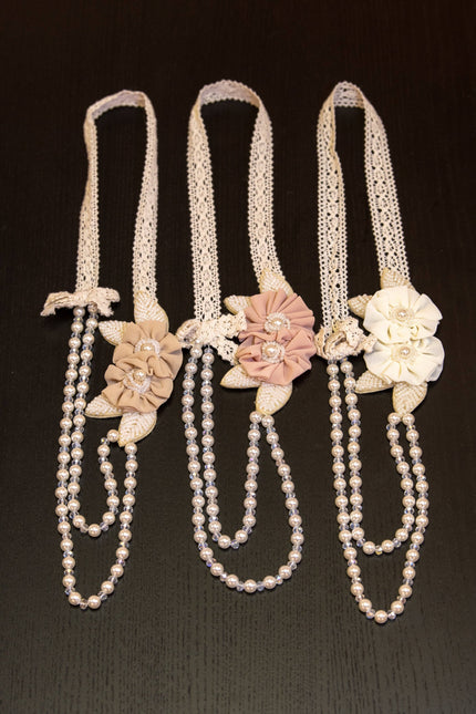 Double Rosette Beading Necklace