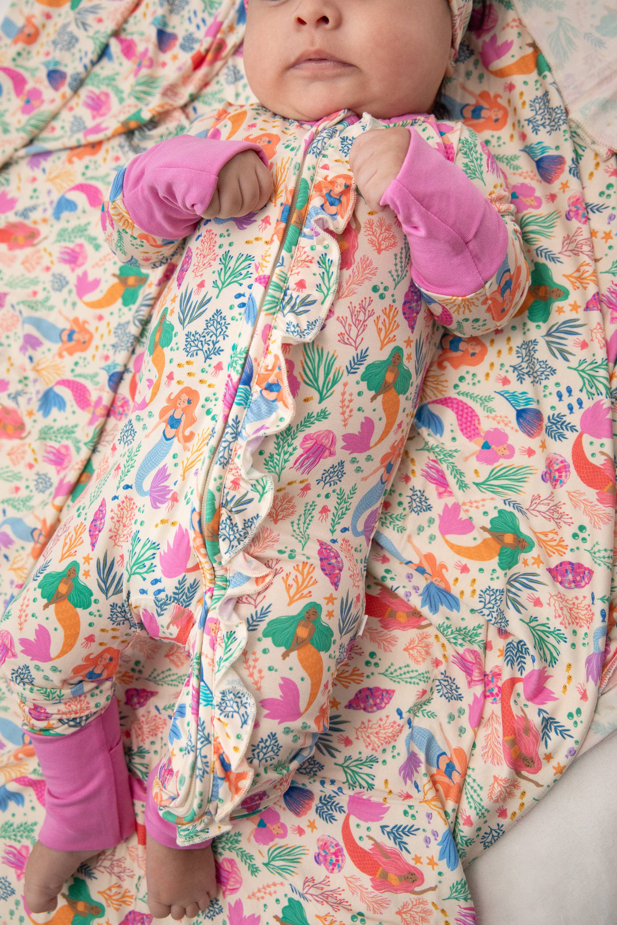 Mermaid Beach Convertible Zip with Ruffles