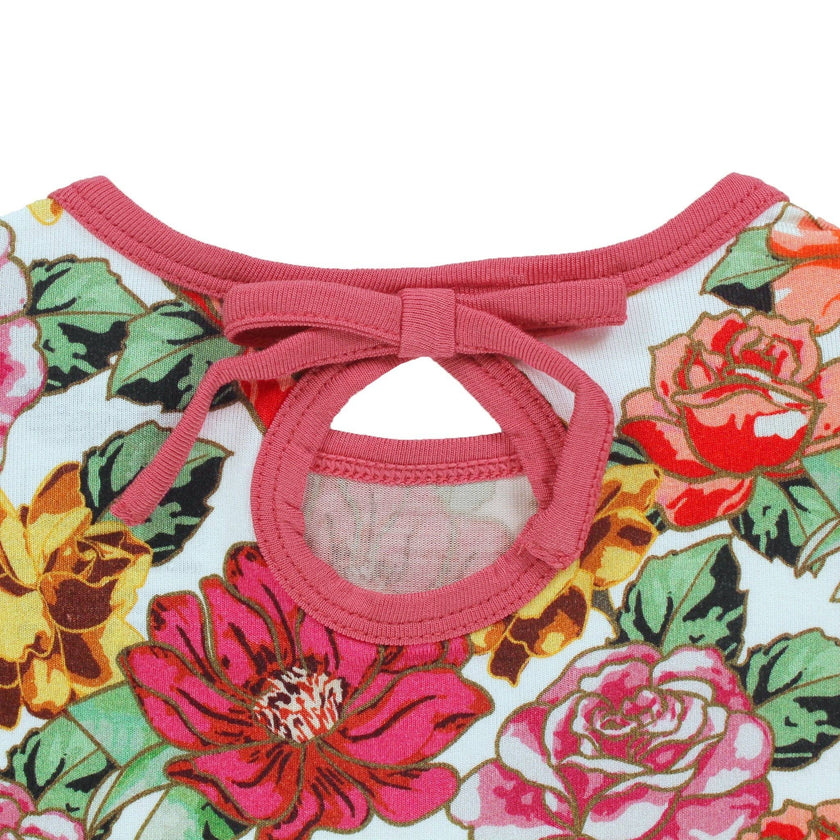 Roses Twirling Bamboo Bodysuit Dress