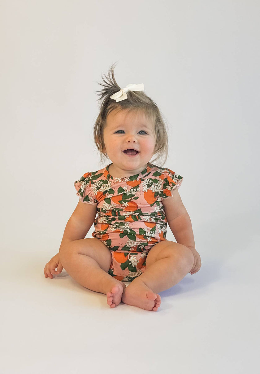 Orange Blossoms Bamboo Flutter Bubble