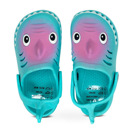 Turquoise Shark Clog