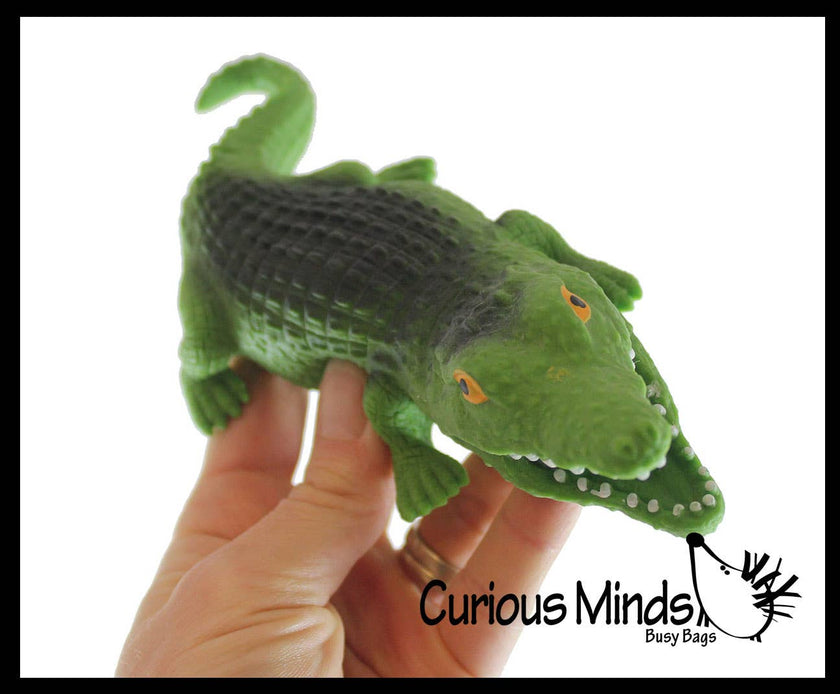 Sand Filled Alligator Crocodile Squishy Toy - Moldable Sensory, Stress