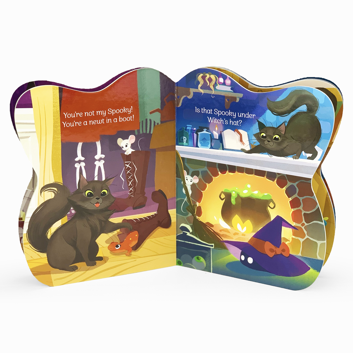 Spooky Little Kitten Shaped Halloween Board Book