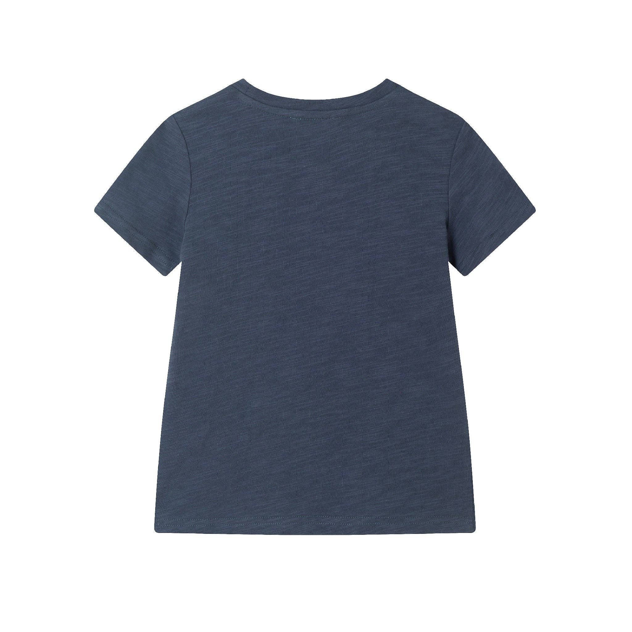 Slubbed Pocket Tee | Navy Dino