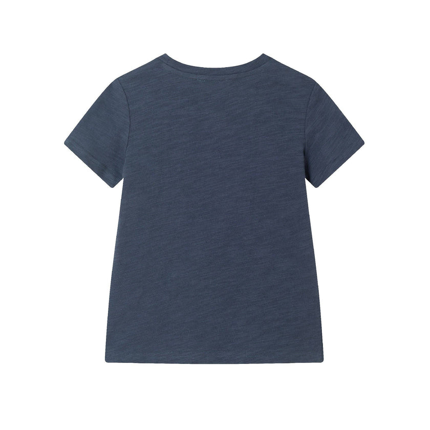 Slubbed Pocket Tee | Navy Dino