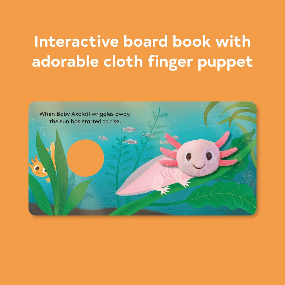 Finger Puppet Board Book- Baby Axolotl
