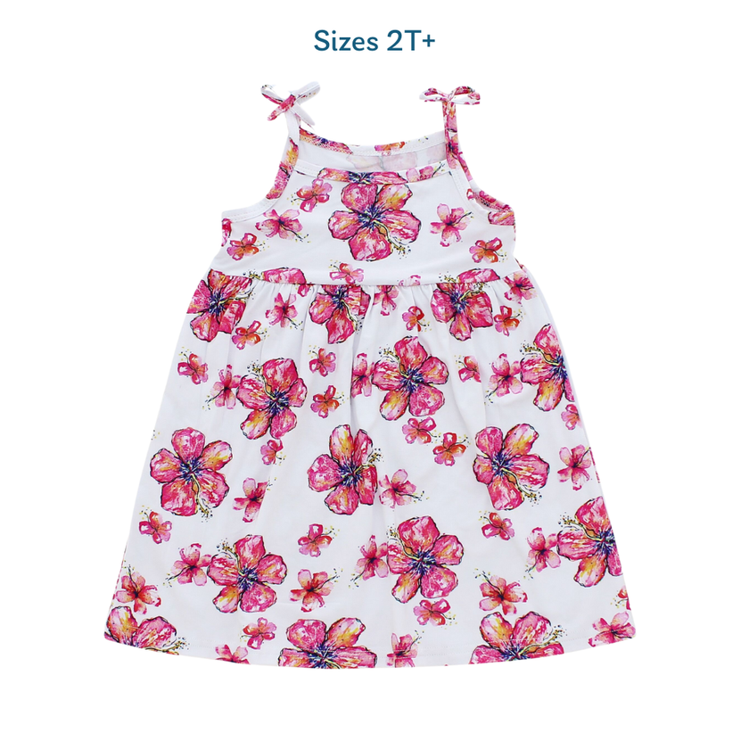 Hibiscus Kiss Bamboo Dress