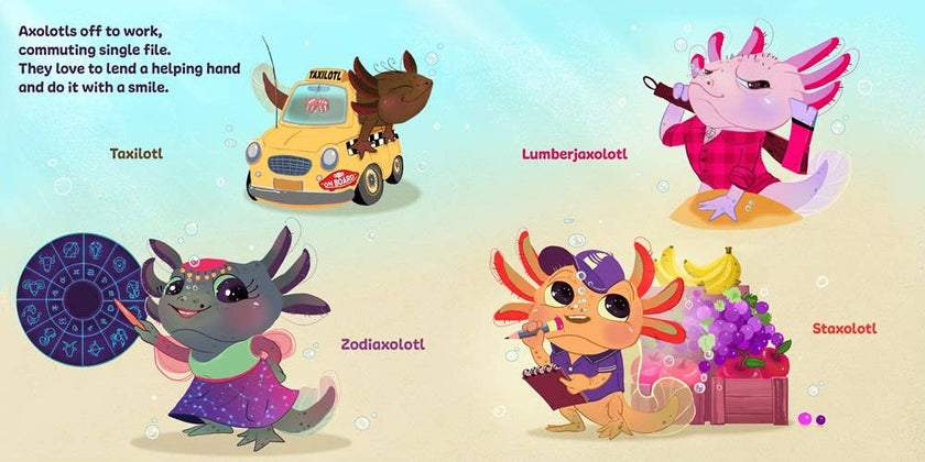 Axolotls: Day to ZZZ Book