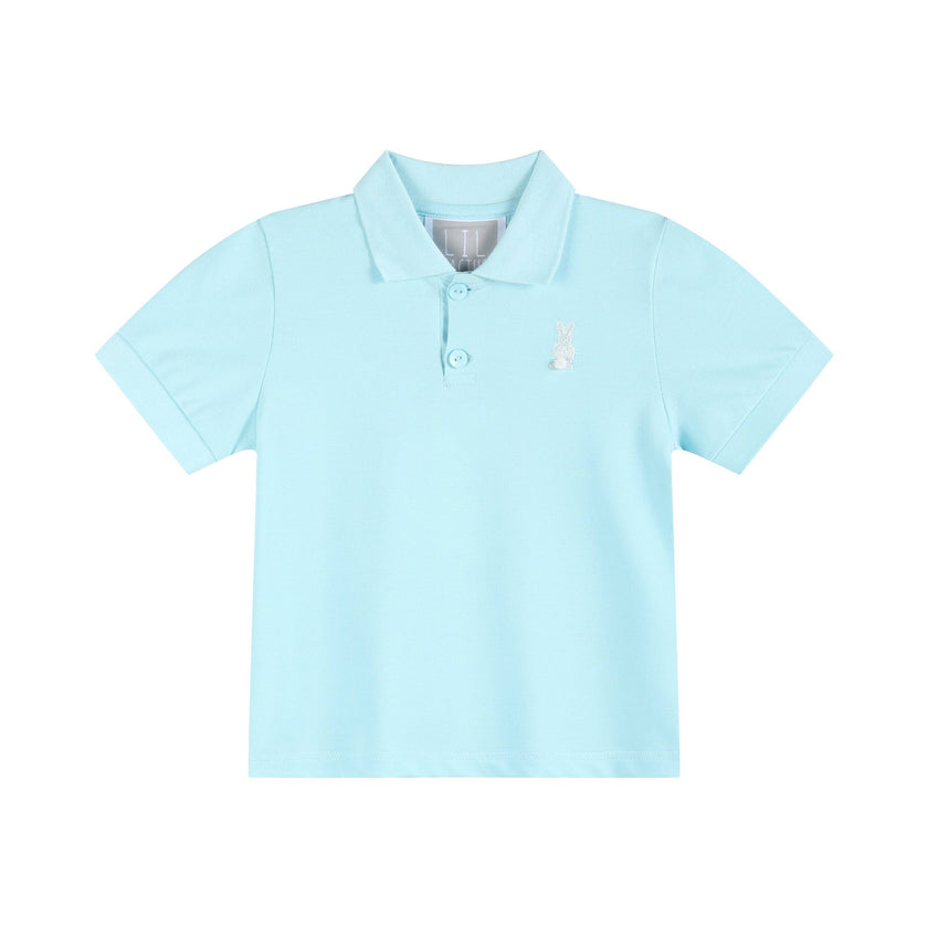 Light Blue Easter Bunny Polo Shirt