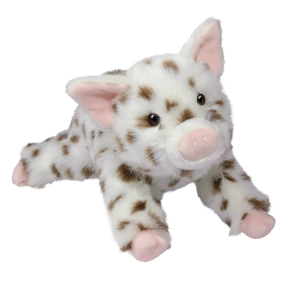 Pig Levi Brown Spotted DLux Plush Stuffy Stuffed Animal