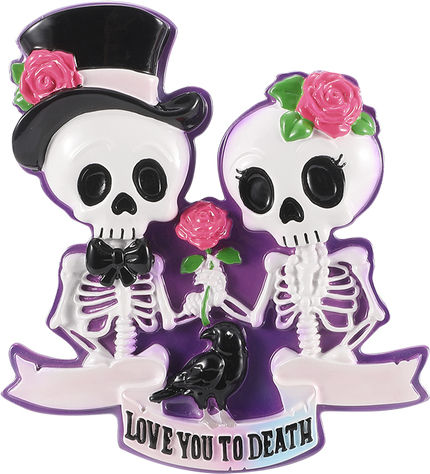 Halloween Skeleton Couple Personalized Ornament