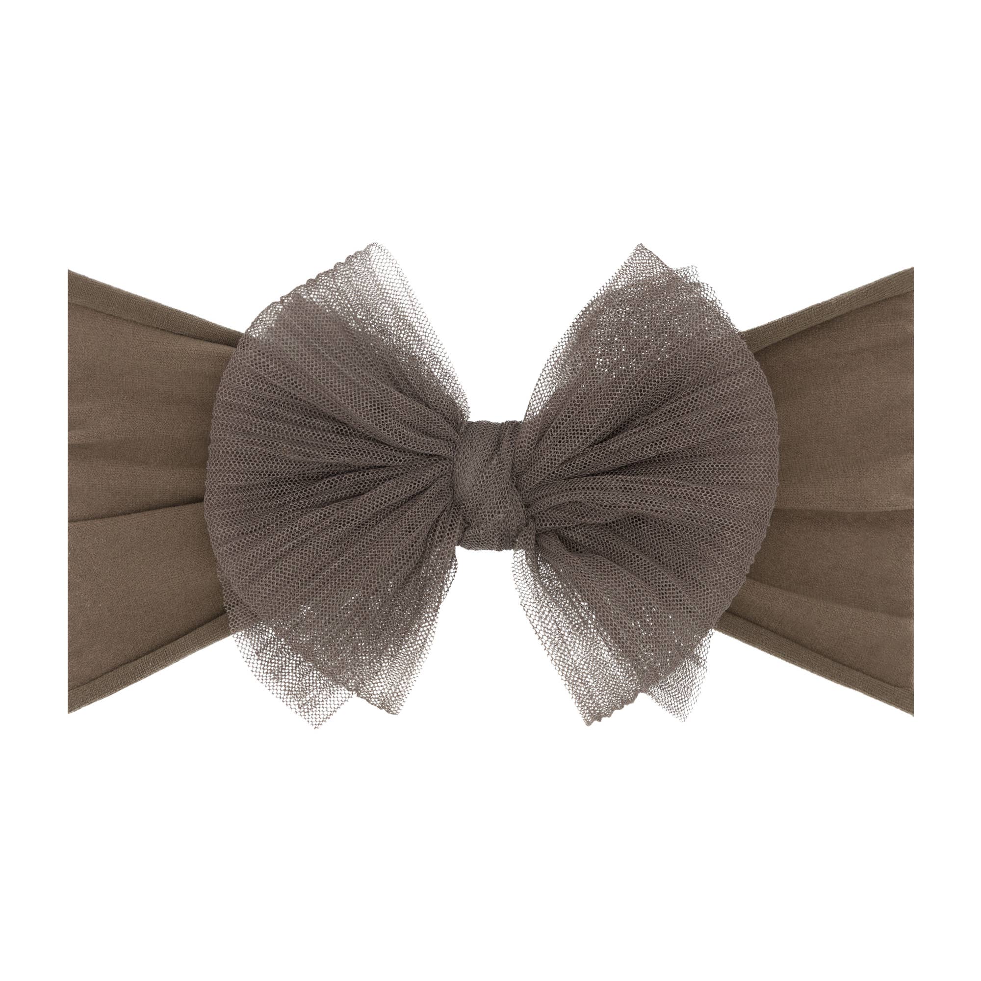 Baby Bling® Tulle FAB® soft nylon headband with tulle bow