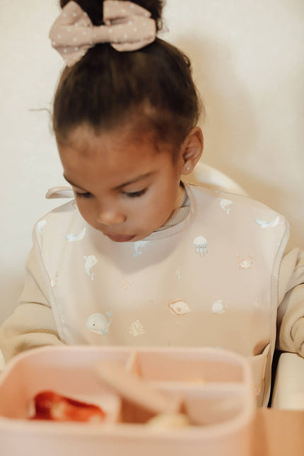 Smock Bib for Baby & Toddler (1-pc) Short Sleeve (Undersea)