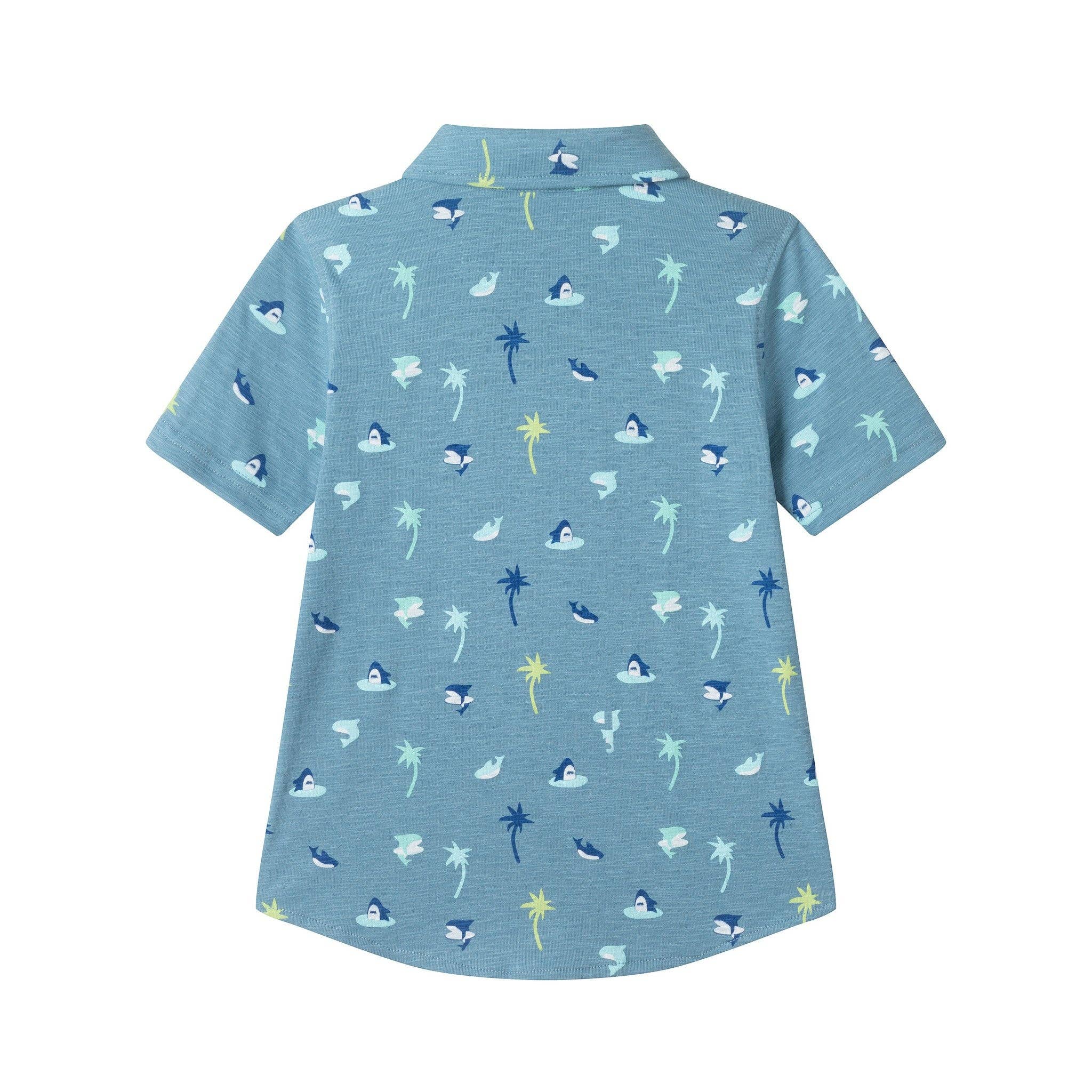 Boys Knit Buttondown Set | Tropical Vibes