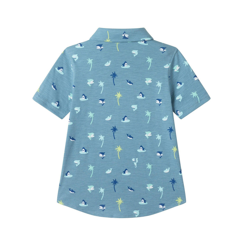 Boys Knit Buttondown Set | Tropical Vibes