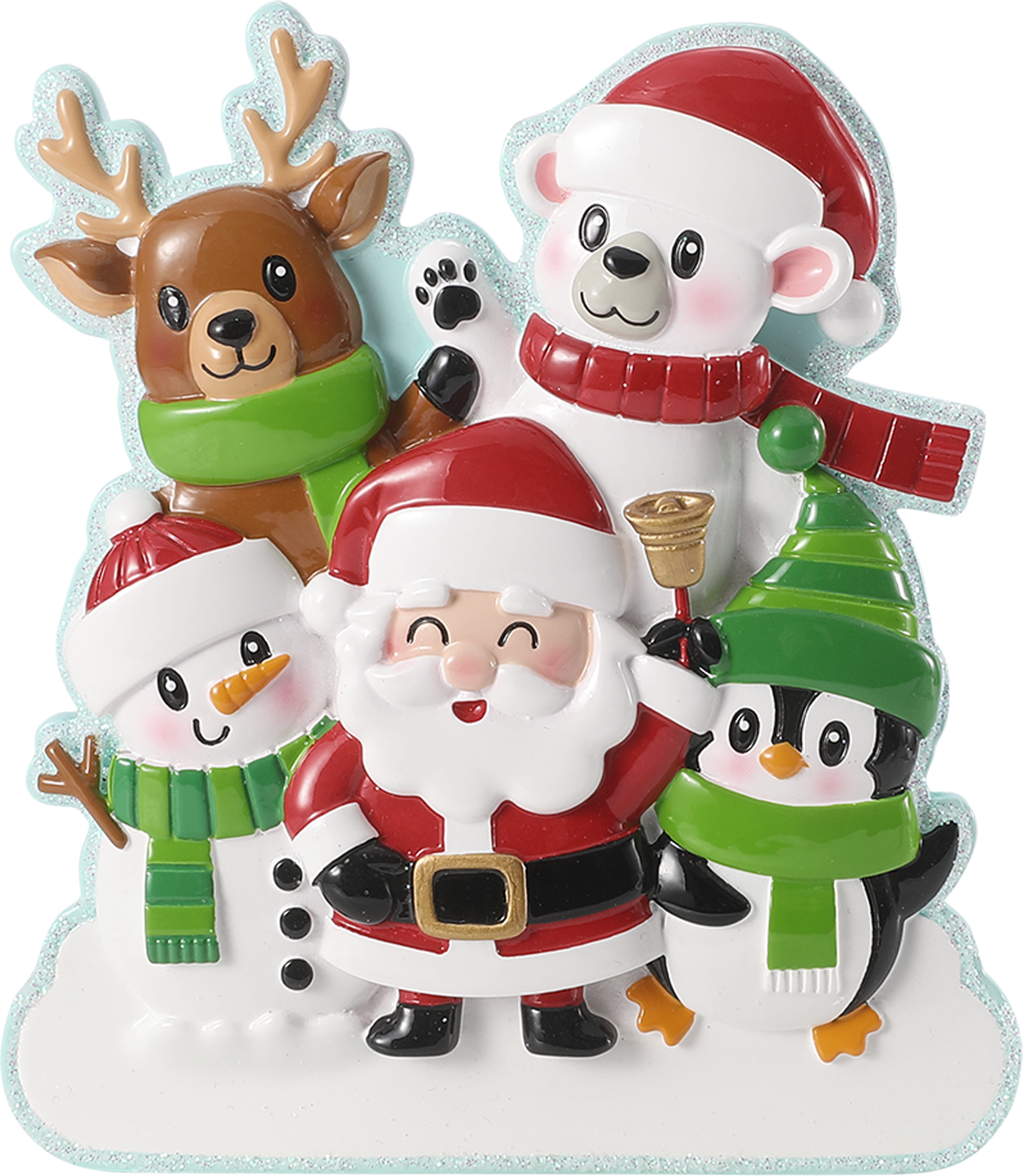 Cute Christmas Characters Personalized Ornament