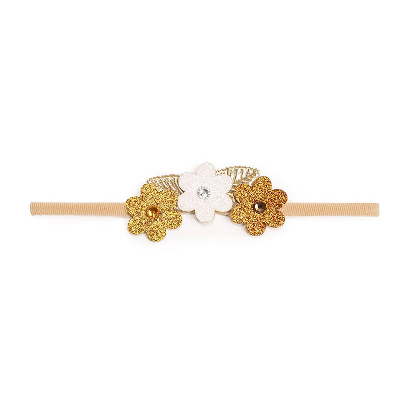 *Boho Floral Glitter Baby Headband - Fall Baby Headbands