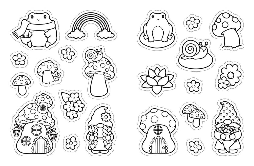 Color Your Own Stickers Book