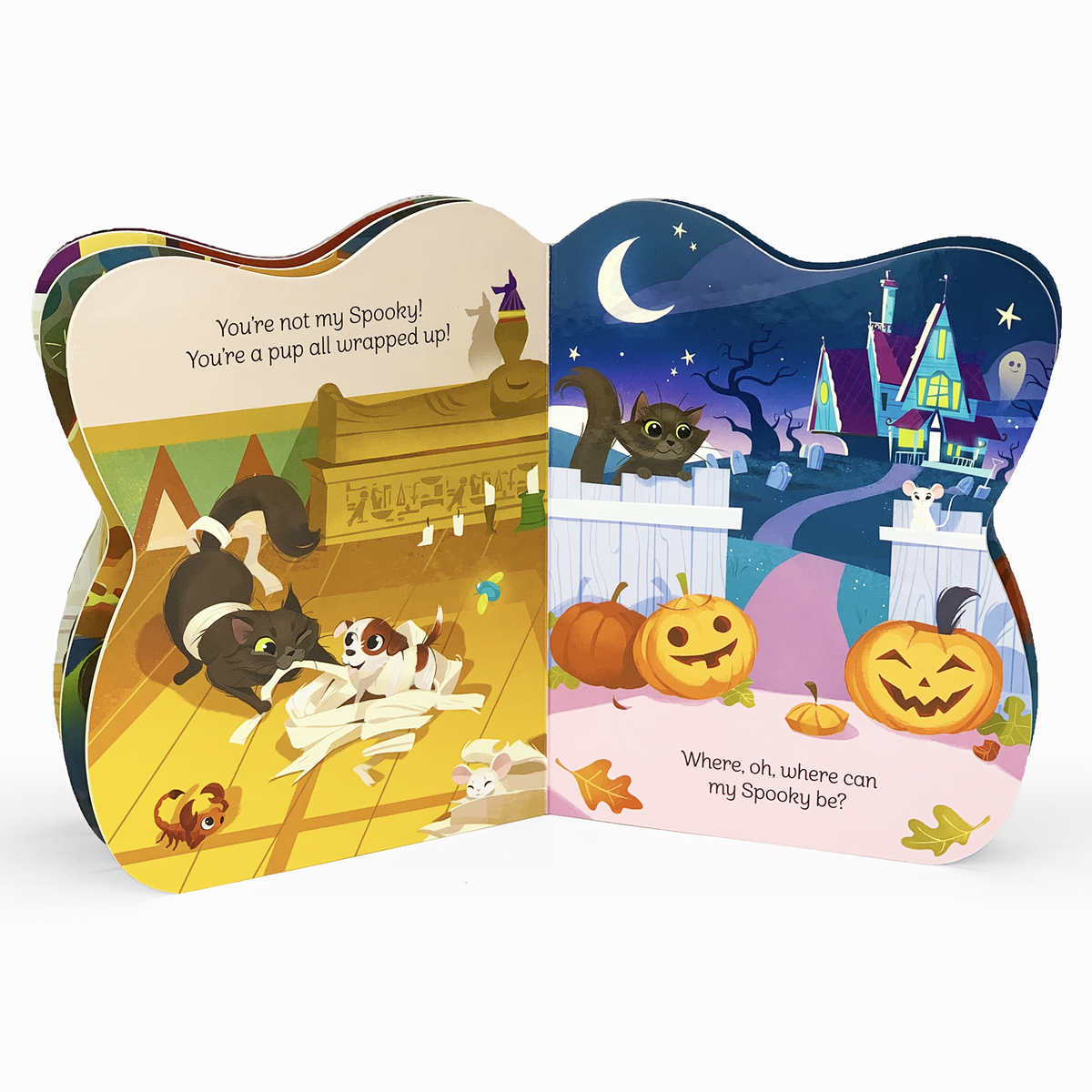 Spooky Little Kitten Shaped Halloween Board Book