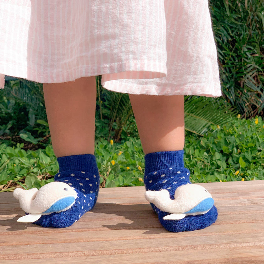 Baby Whale Rattle Socks
