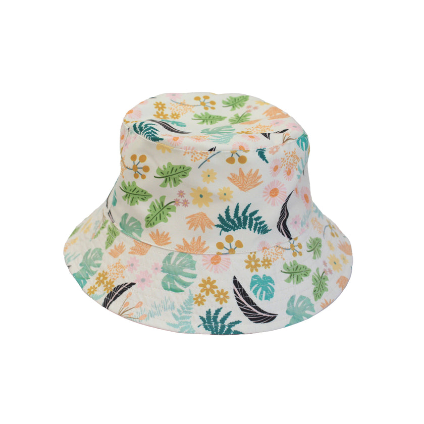 Tropical Blooms Reversible Bucket Hat