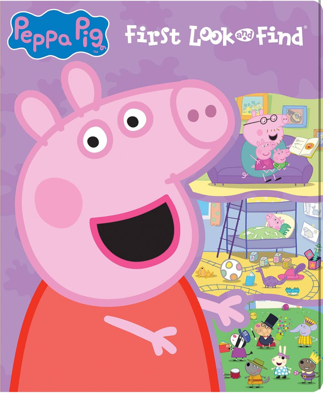 Peppa Pig - First Look and Find Board Book & Giant 40 Piece  Puzzle Set