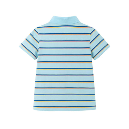 Striped Pocket Polo | Palm Trees