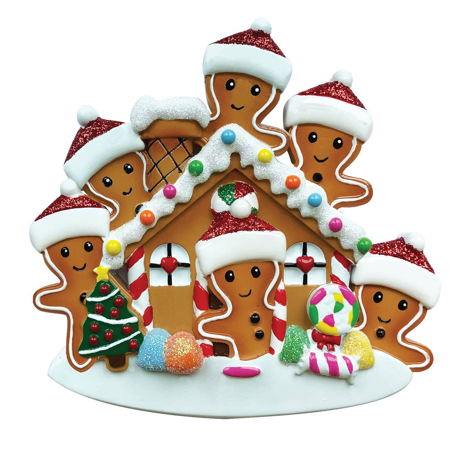 Gingerbread House Family Personalized Ornament