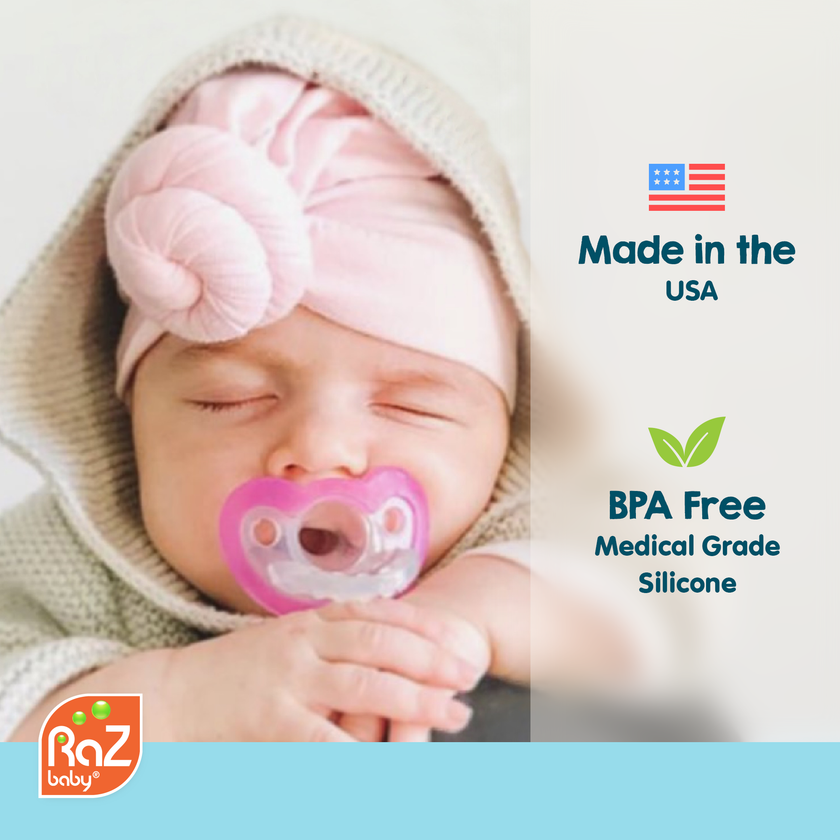 RaZbuddy Luna Pink Unicorn Paci/Teether Holder
