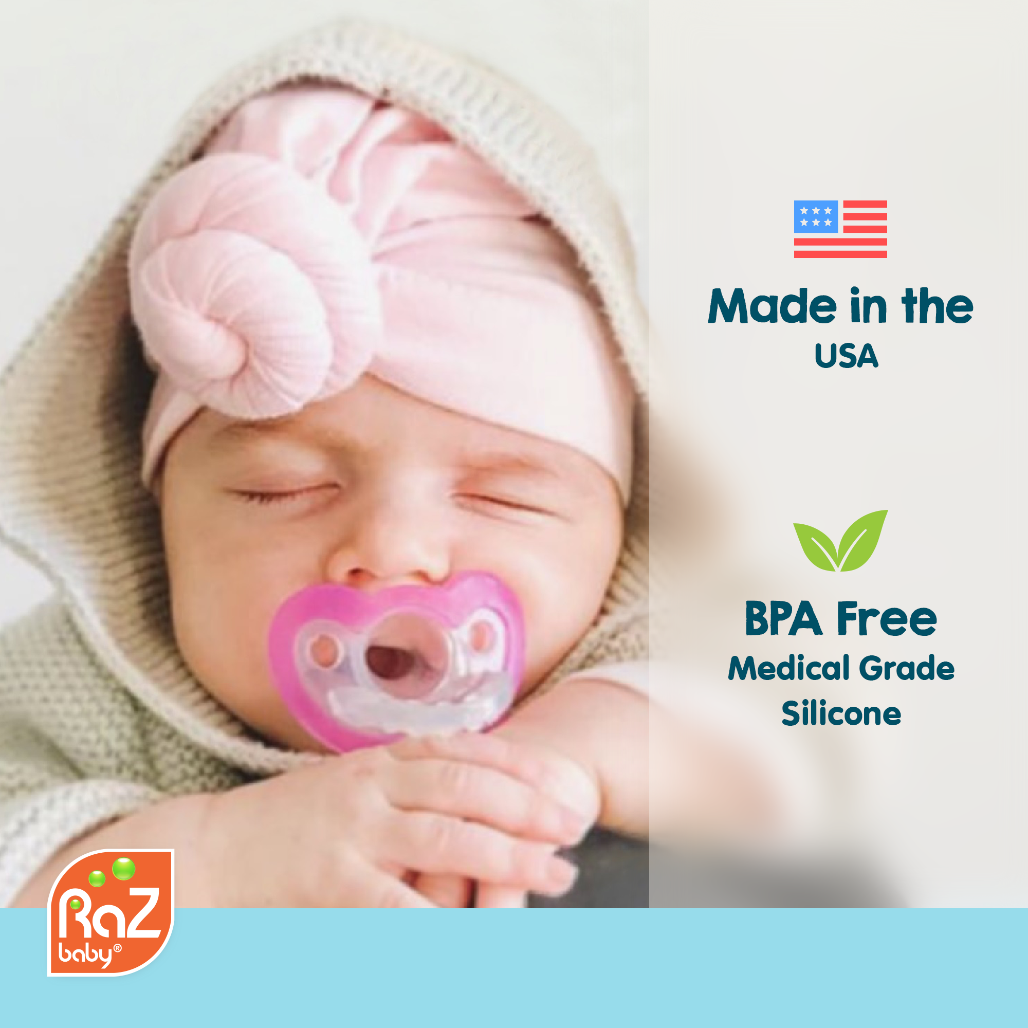 RaZbuddy Sam Sloth Paci/Teether Holder