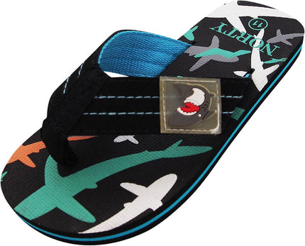 Black & Turquoise Sandal