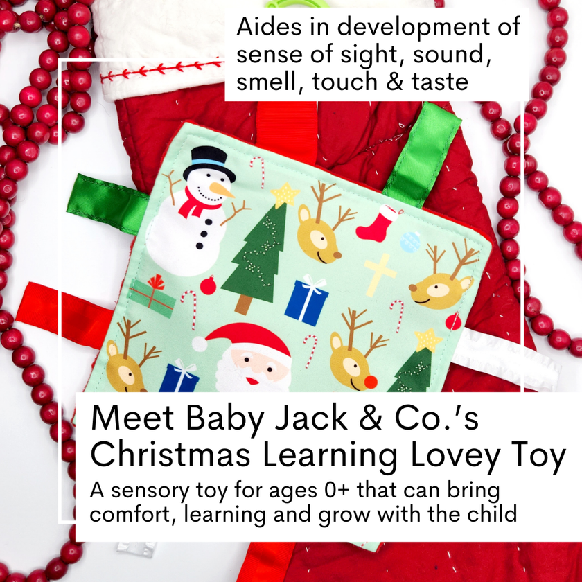 Crinkle Tag Sensory Toy-Christmas Holiday