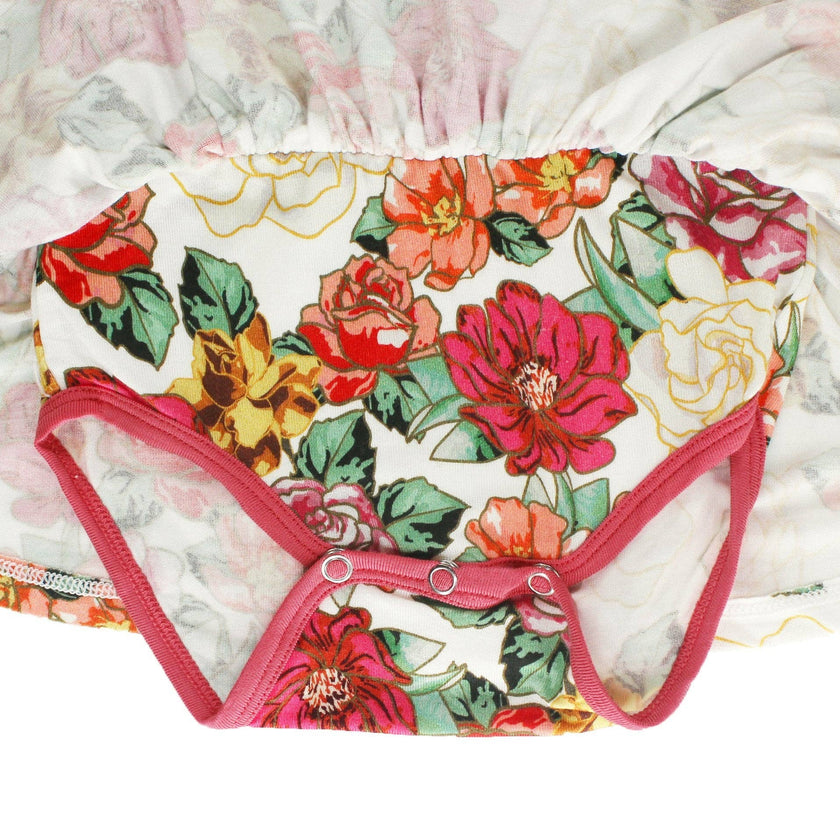 Roses Twirling Bamboo Bodysuit Dress