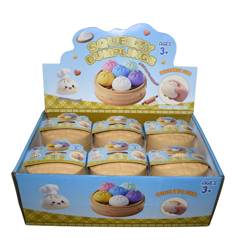 Squeezy Dumpling Squishy Mystery Toy – Assorted Colors