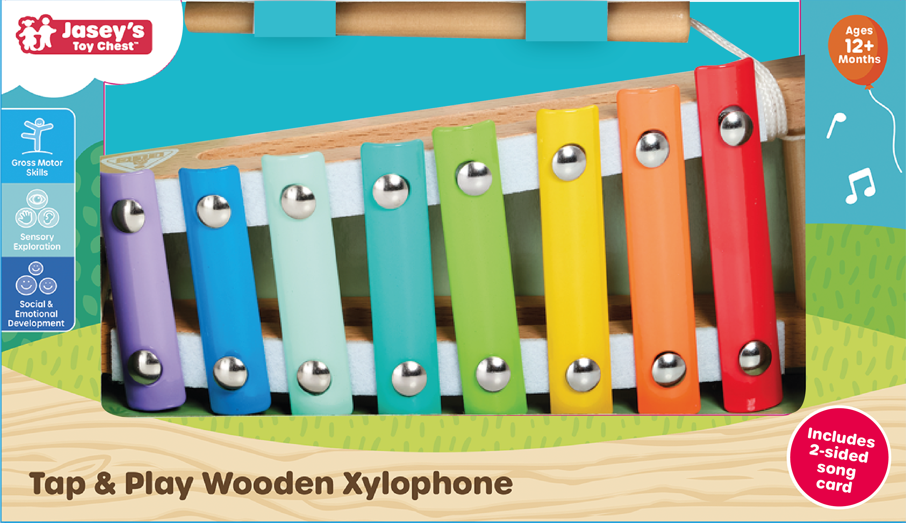 Tap & Play Wooden Xylophone Toy